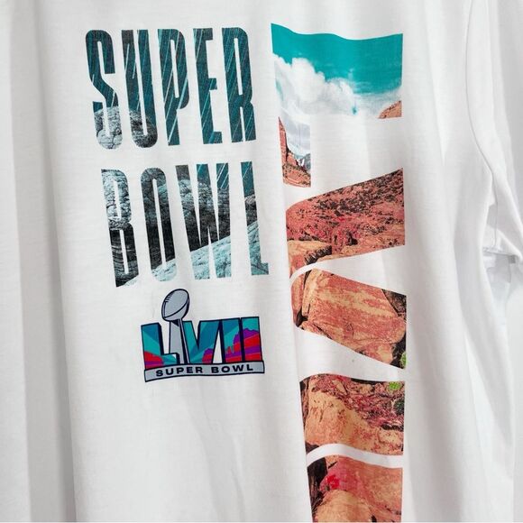 MSX by Michael Strahan NFL Apparel Super Bowl LVII White Short Sleeve Tee Shirt - Picture 4 of 7